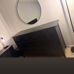 IKEA Black Dresser Night Stand
