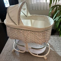 Bassinet And Baby Quilt
