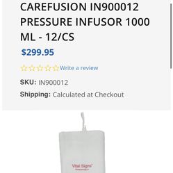 Carefusion Pressure Infuser 