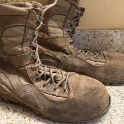 Military Surplus Belleville Steel Toe Combat Boots, Men’s Size 8.5