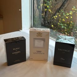 New Sealed Calogne , Dior Savage Elixir , Creed , Bleu Chanel  
