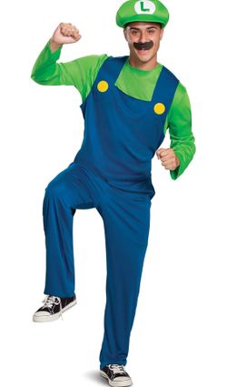 Luigi adult costume size Large