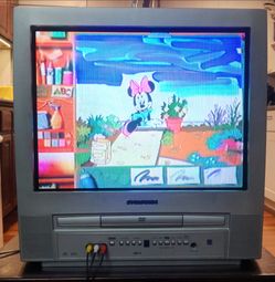 20-inch CRT TV DVD Combo color retro gaming television model 2004