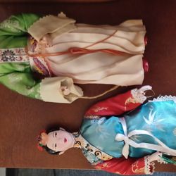 Two Vintage China Dolls 