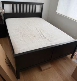 IKEA HEMNES Queen Bed Frame + Mattress + Night Stand $225 OBO