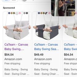 Canvas Baby Swing 