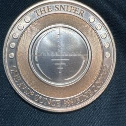 #153   🔥 “THE SNIPER” – 1 OZ .999 FINE COPPER ROUND 🔥