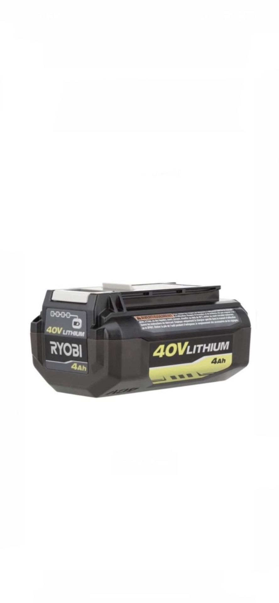 New Unopened RYOBI 40-Volt Lithium-Ion 4 Ah High Capacity Batteries $80 each Firm