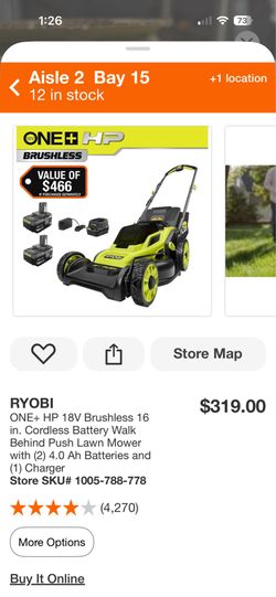 Ryobi 16” land mower