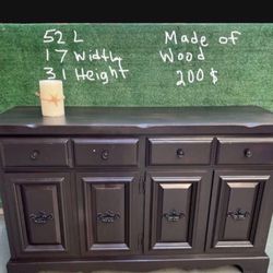 Vintage WOOD SIDEBOARD/CREDENZA 200$ 
