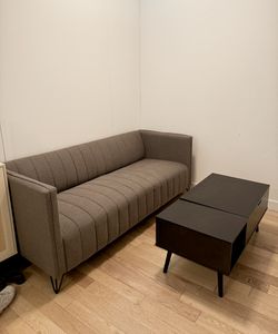 Modern Square Arm Sofa / Couch