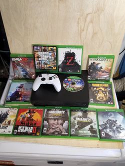 Xbox X slim Disk bundle 1TXB , Call of Duty Grand Theft Auto Red dead Battlefield Lego 12 game