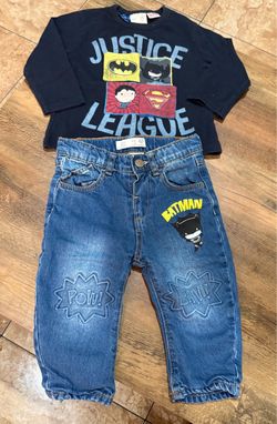 Justice League Baby Boys 2-Piece Outfit