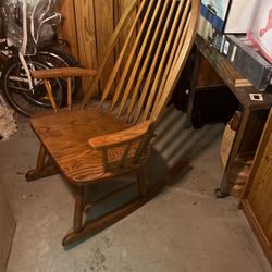 Solid Wood Rocking Chair.