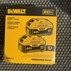 Dewalt 10 Amp Hour 20 V Batteries New