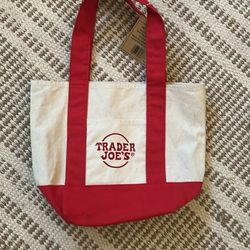 RED Mini Canvas Tote Bag (TRADERJOES)