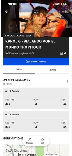 Karol G Tickets Friday 8/14