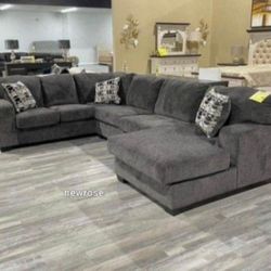 U SHAPED SECTIONAL COUCH By ASHLEY FINANCING AVAILABLE 