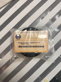 Michael Del Zotto Signed New York Rangers Puck
