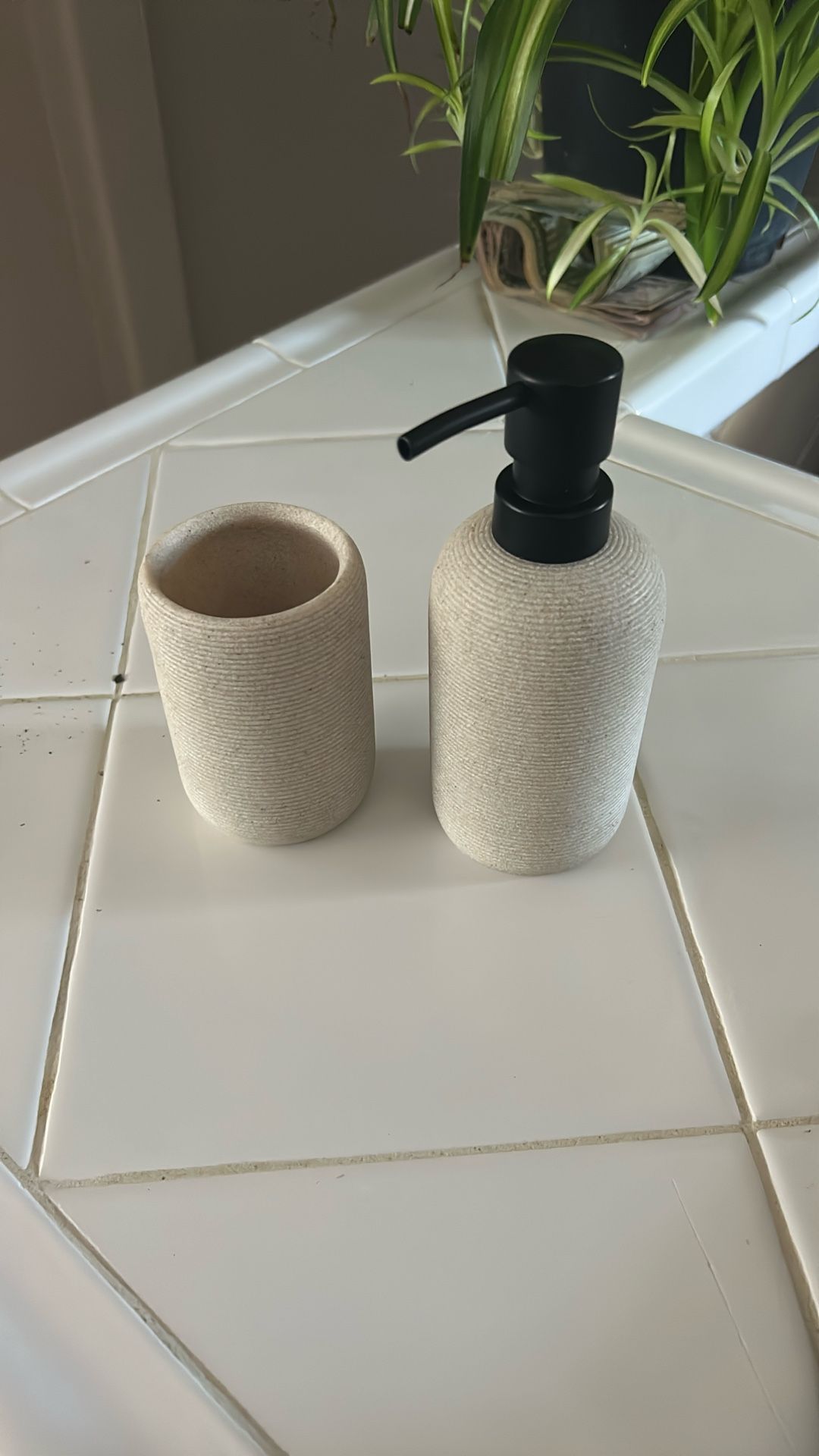 Soap Dispenser & Toothbrush Holder 