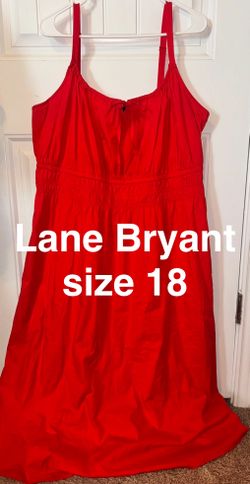 Lane Bryant Red Casual Dress Size 18