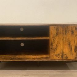 Mid-Century Modern TV Stand – Fits Up to 55” TV