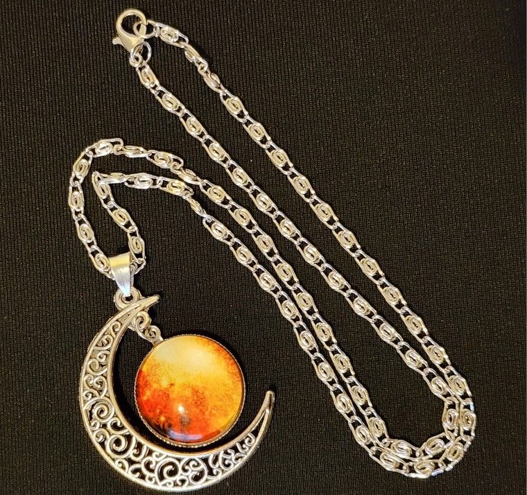 Over The Moon Necklace and Pendant 