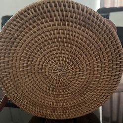 Women’s Round Woven  Shoulder Messenger Bag