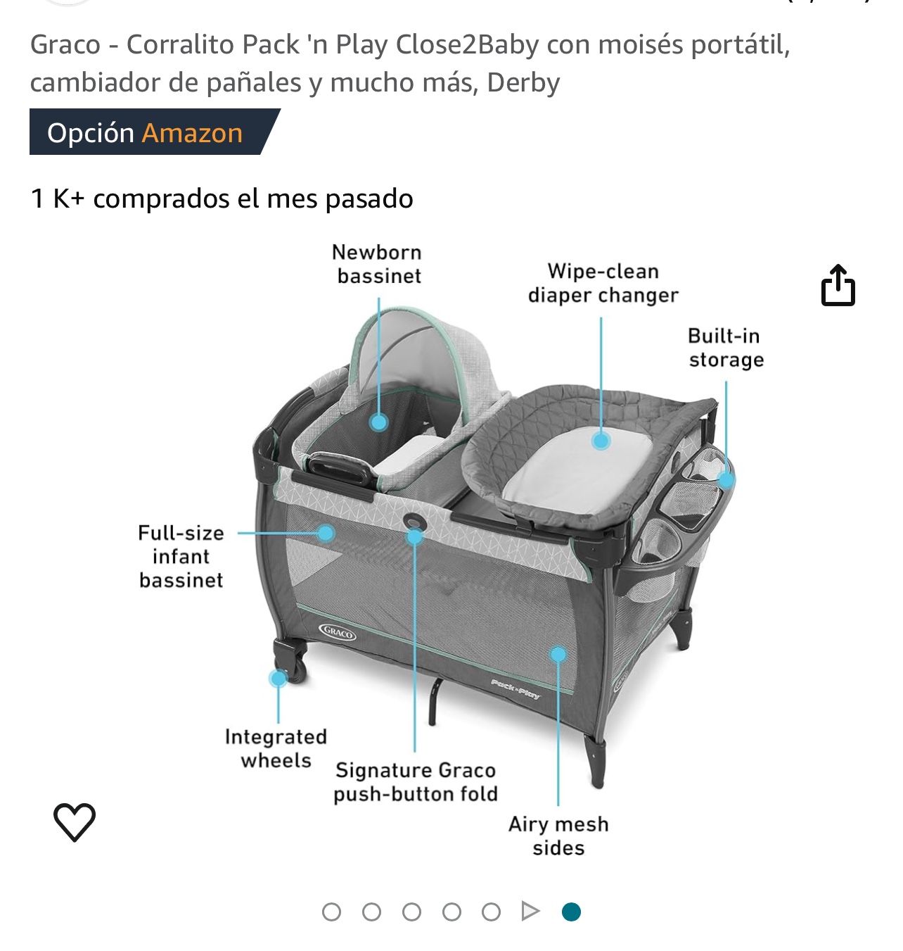 Graco Close2Baby Pack 'n Play Playard with Portable Bassinet