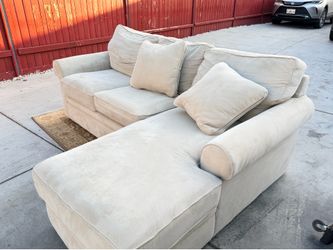 LaZboy  2 piece Beige Sectional Sofa with Chaise