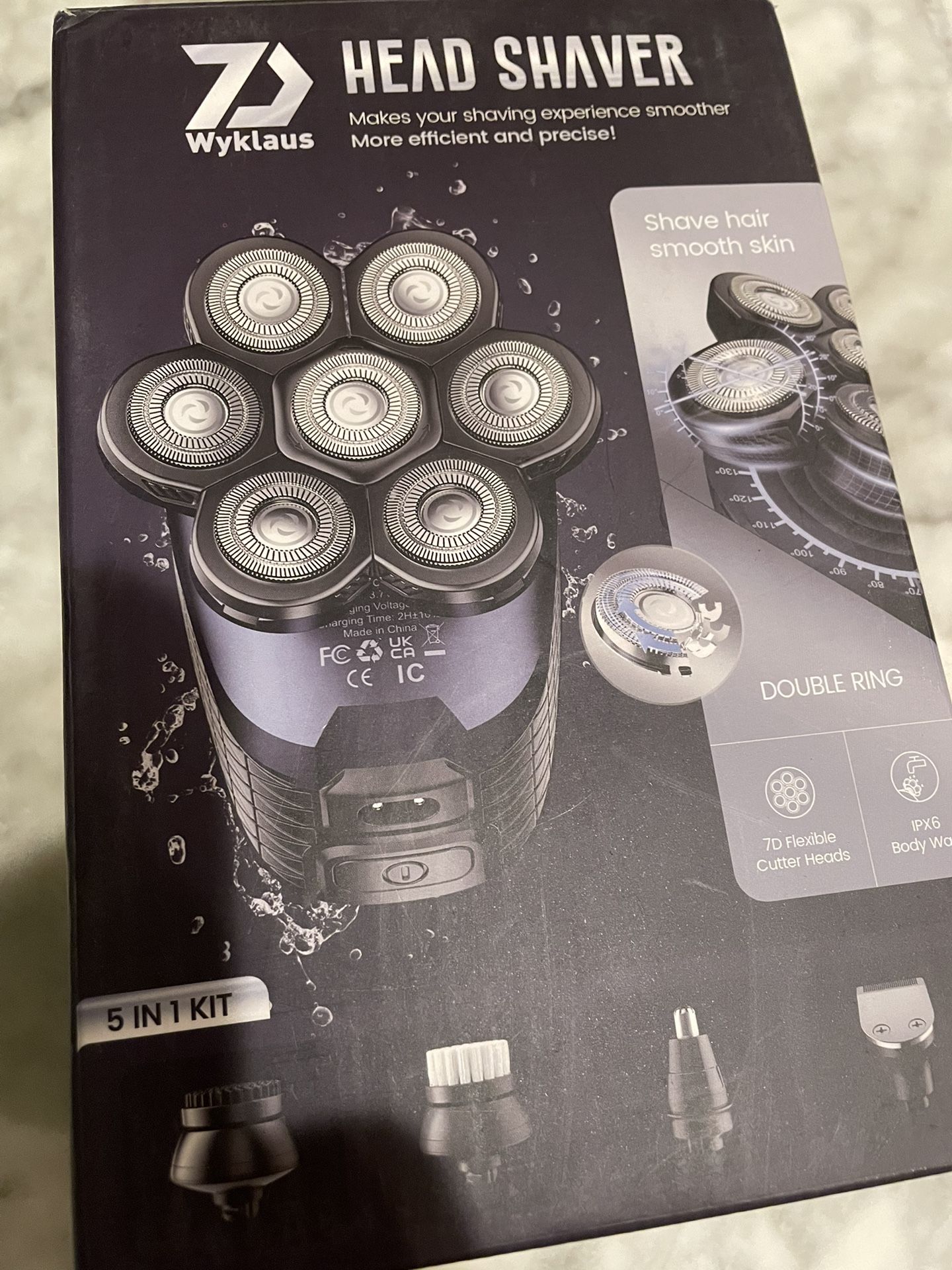 New!!  7 Head Razor- 5 In 1 Kit