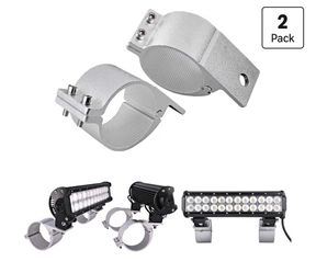 Roof Roll Cage Holder, 2 in Tube Clamps Mounting Brackets for Light bar