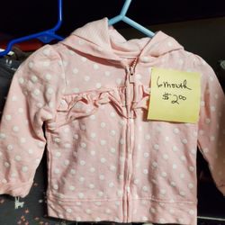 6 Month Hoodie Zip Up