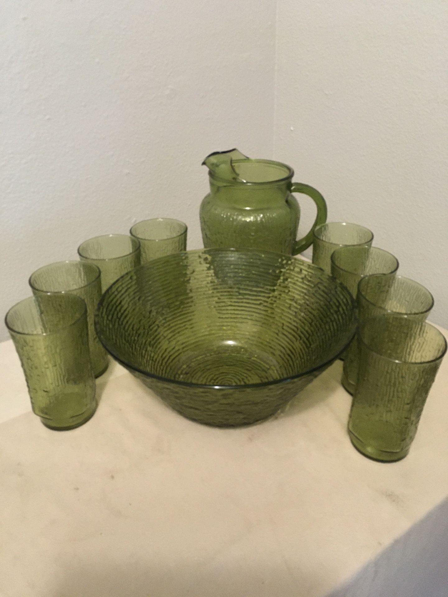 Vintage Anchor Hocking Party set
