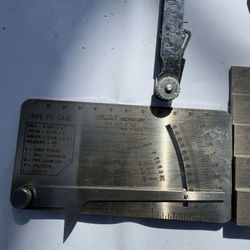 Welding Gauge Set MasterGage Cam Type + GAL Pipe Pit Gage Inspection Tools Lot 