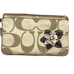 Coach Floral Signature C Wristlet 