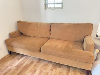 Bassett Camel Sofa & Loveseat Set – $199 OBO