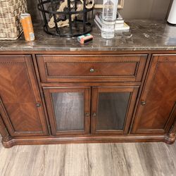 Dark Brown Wooded Tv Stand 