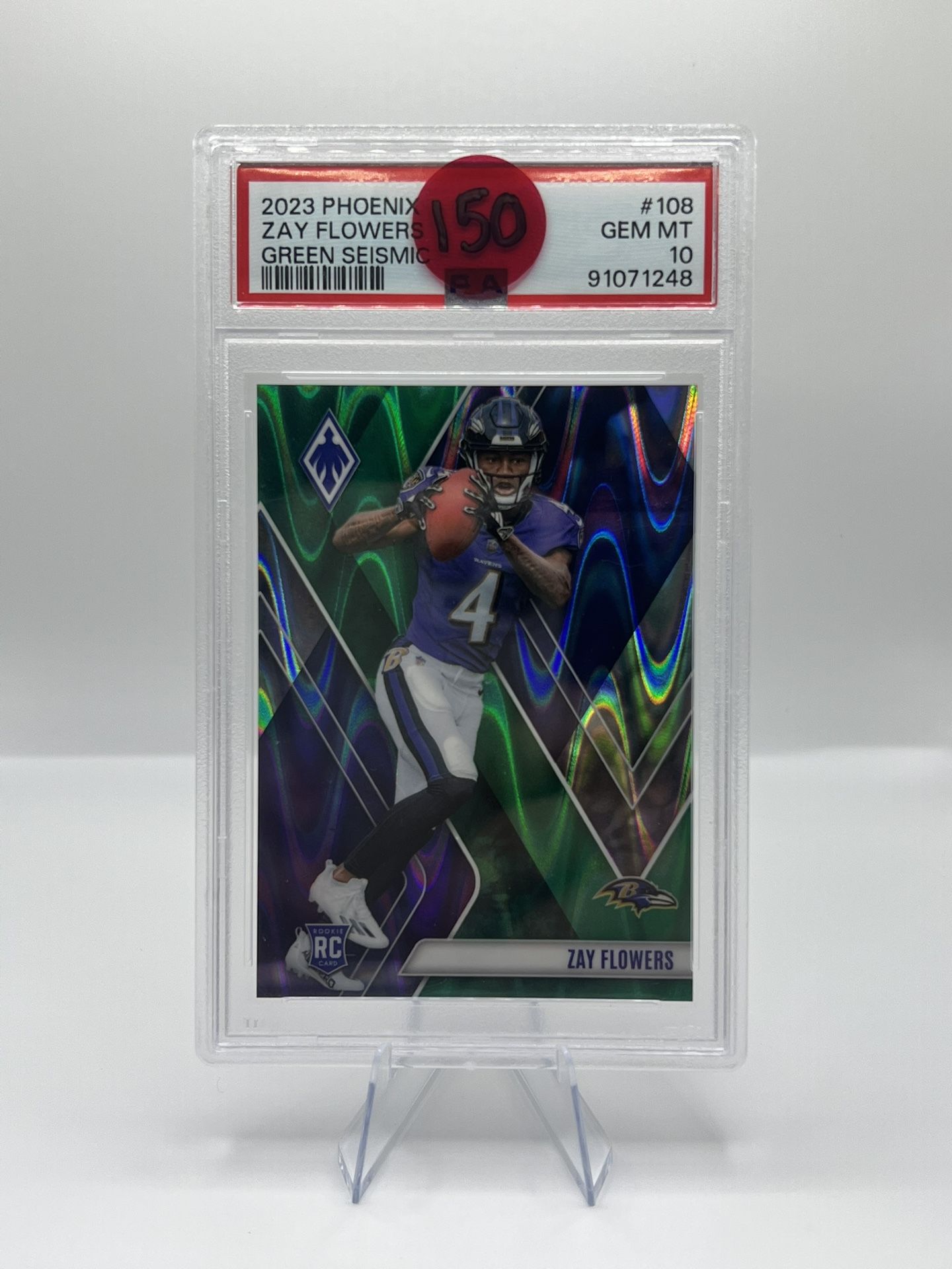 Zay Flowers Rookie Prizm /25 PSA 10