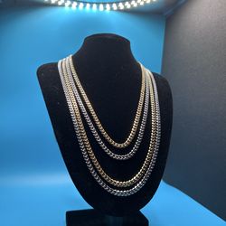 6MM PREMIUM 14K Gold Plates Cuban Chain Tarnish Resistant