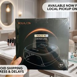 🔥 NEW! BOLASEN Halo 10 LED Nail Lamp - Professional 60W Factory SEALED!
