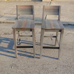 2 WOODEN high chairs