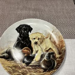 Vintage Knowles A Perfect Set Labrador Retrievers Collector Plate 1998 A Kaatz