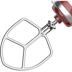 Stainless Steel Paddle Flat Beater for Kitchen Aid 5qt Plus & 6quart Bowl Lift Stand Mixer Accessories Kitchen Aide Attachments Dishwasher Safe