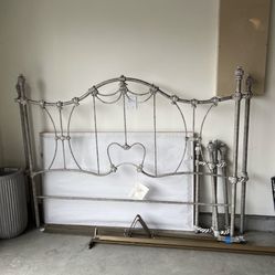 Designer Wesley Allen Iron Bed Frame (Cal King)