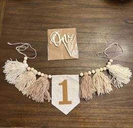 New 1 year old baby birthday decor