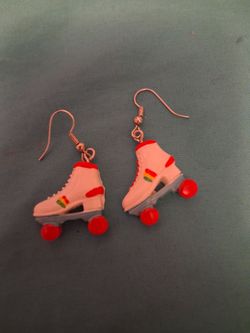 Roller skate earrings
