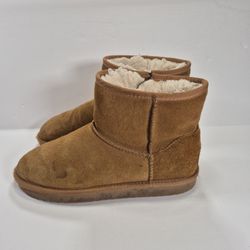 KOOLABURRA UGG KOOLA MINI W/ ZIPPER BOOTS 1116770 UNISEX KIDS SIZE 5 TAN/BROWN