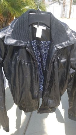 Black Faux Leather Jacket