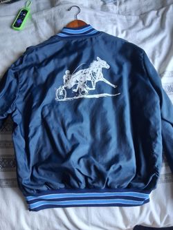 Vintage Harness Racing Satin Bomber Jacket